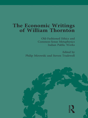 cover image of The Economic Writings of William Thornton Vol 5